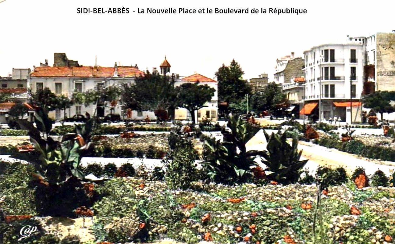 Sidi-Bel-Abbes - Nouvelle Place et Entree Boulevard de la Republique.jpg